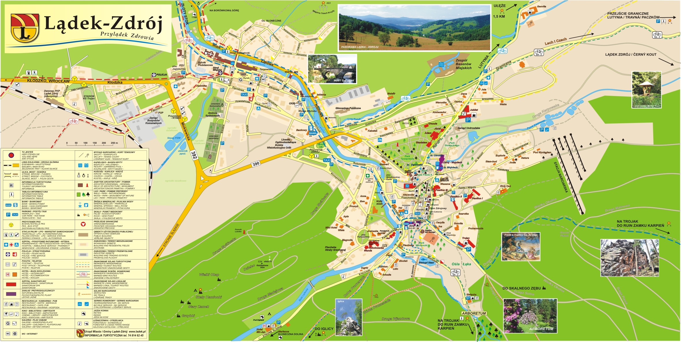 ladek zdrój mapa PLAN MIASTA – Kurort Lądek Zdrój